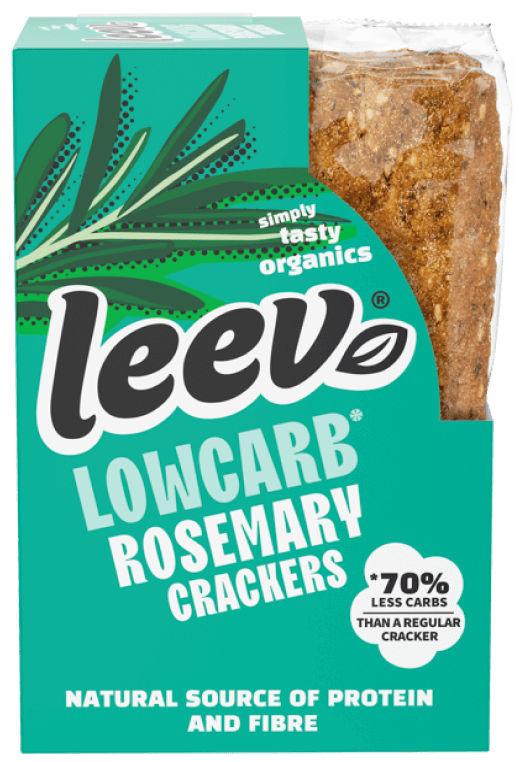 Lowcarb Crackers Rosemary verpakking